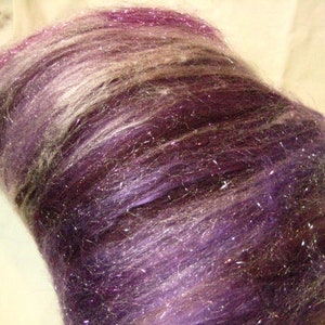 Passionflower 4 oz merino / bamboo / firestar / angelina image 2