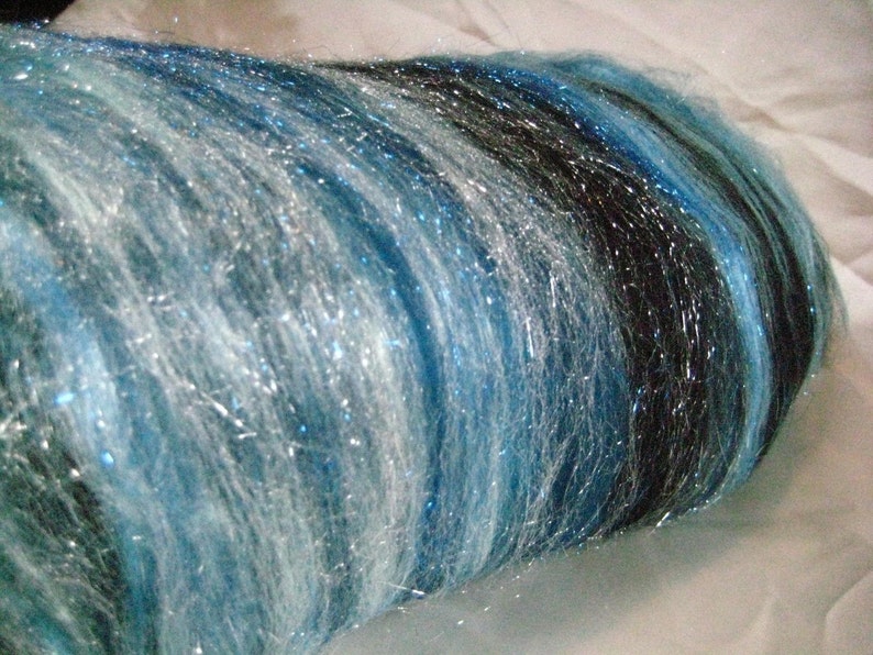 Starlight Starbright II 4 oz merino / bamboo / firestar / angelina image 2