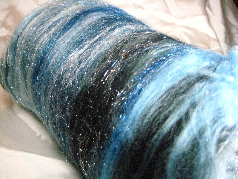 Starlight Starbright II 4 oz merino / bamboo / firestar / angelina image 3