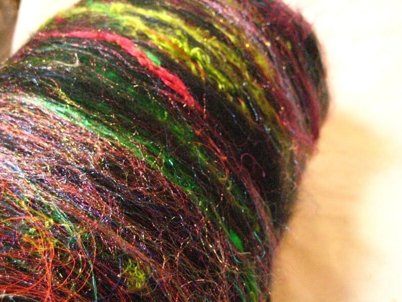 Cirque de Fibre 4 oz. Merino / Firestar / Sari Silk image 2