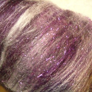 Passionflower 4 oz merino / bamboo / firestar / angelina image 4