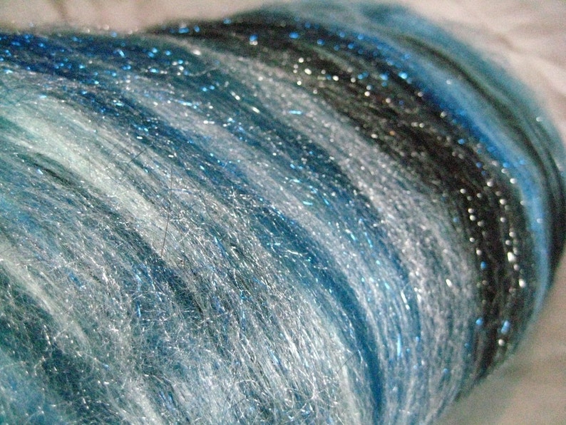 Starlight Starbright II 4 oz merino / bamboo / firestar / angelina image 1