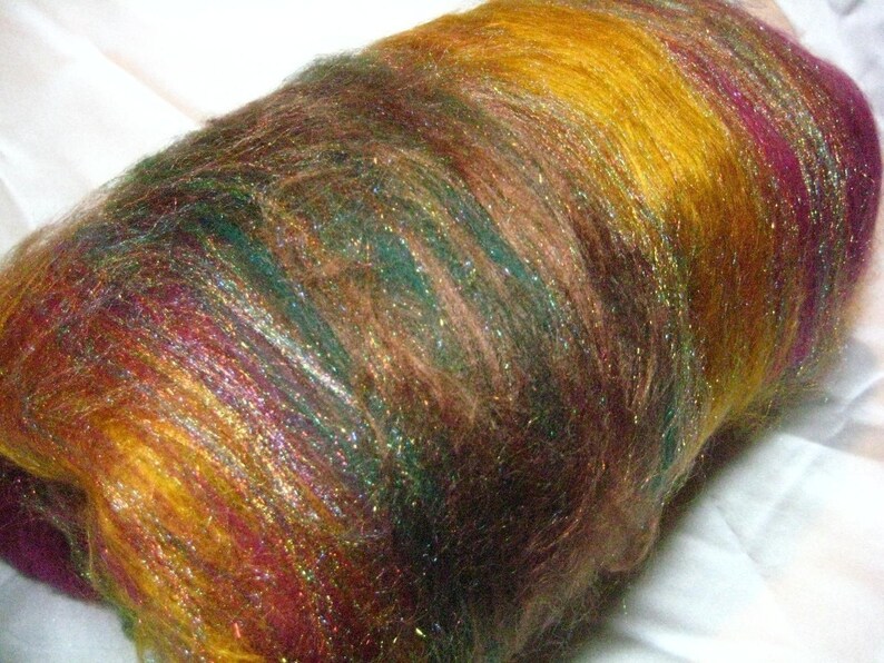 Japanese Maple 4 oz Merino / Bamboo/ Firestar image 2