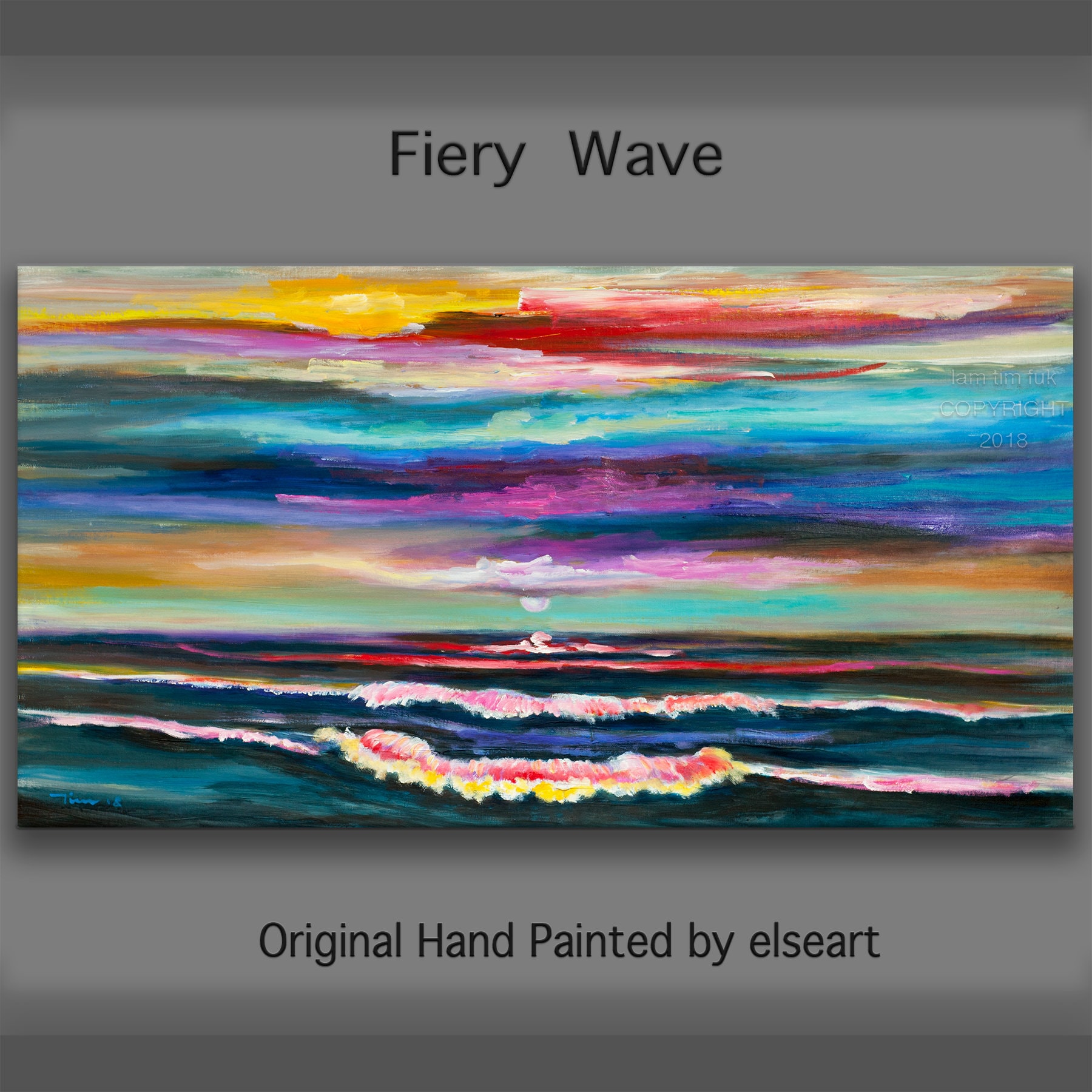 Original mixed Oil paint over Acrylic paint Abstract art Etsy