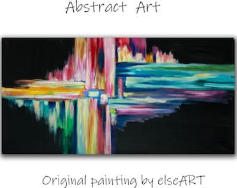 Abstract Art  Painting, Original Texture wall Art, abstract oil painting,  Modern Home Decor 51" x 27"