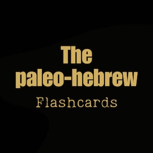 Interactive Paleo Hebrew Flashcards with Audio | Learn Ancient Alphabet, Pronunciation, Frequencies & Gematria | Digital Download