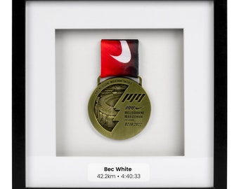 Personalised Marathon Medal 3D Box Frame