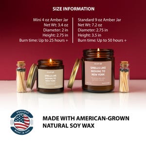 Smells Like a New Life in Raleigh, North Carolina - Scented Soy Wax Candle - Personalized Gift for New Beginnings, Housewarming, and New Job zdjęcie 7