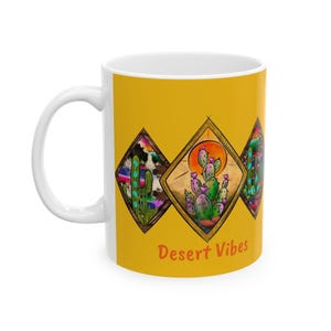 Desert Vibes Ceramic Mug, (11oz, 15oz)