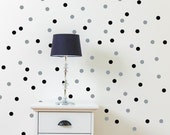 Polka Dot Wall Decals - Dot Decals - Geometric Wall Mural Decal - Round Bubble Decals - Statement Decal - WD1052