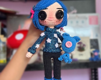Amigurumi Muñeca Coraline au crochet