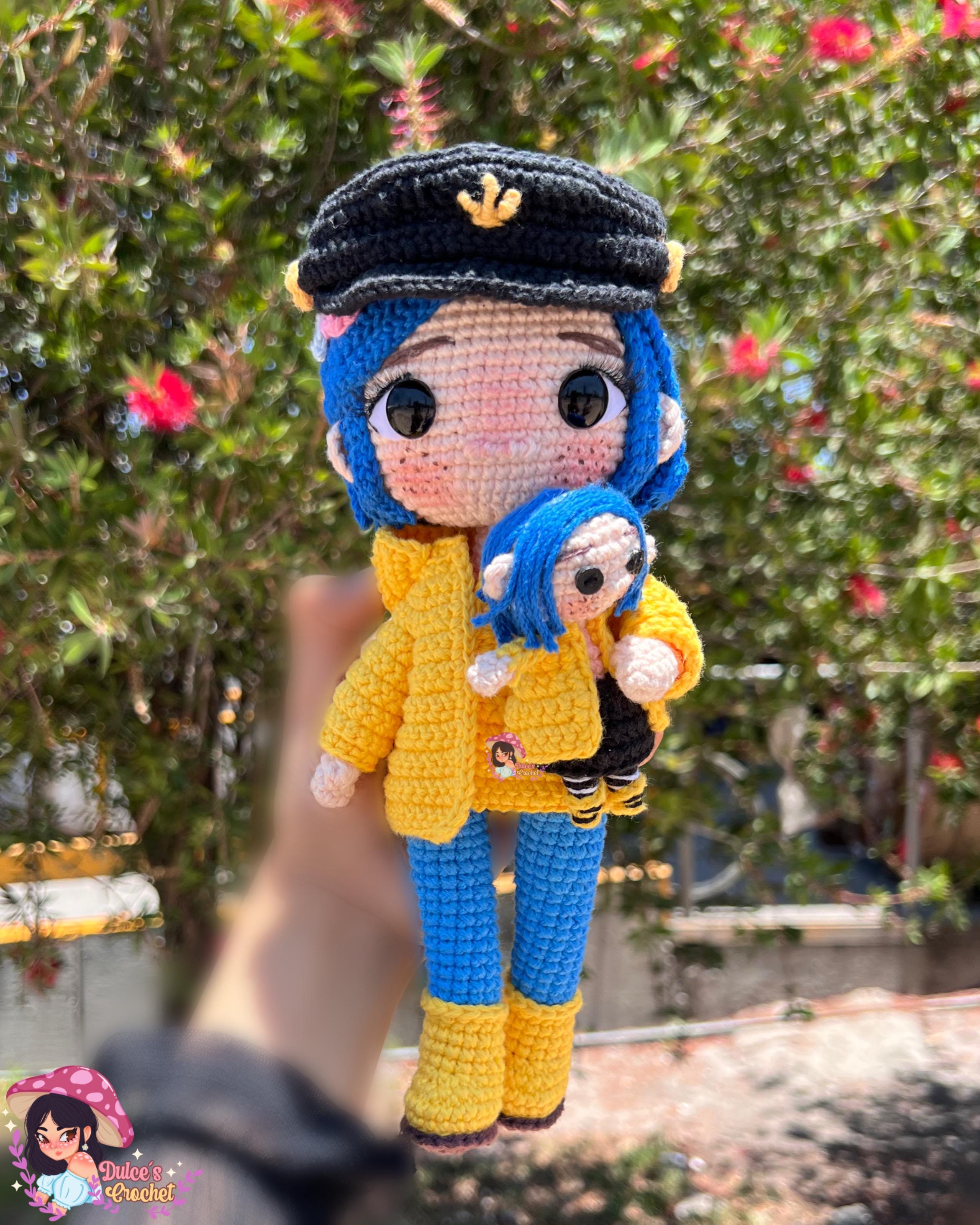 Toy MuÃ±eca Coraline Amigurumi Muñeca Coraline Amigurumi Crochet