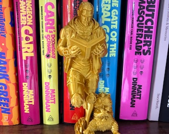 ダンジョンクローラー カールとプリンセスドーナツの本棚立てかけ、本棚装飾、DCC、プリンセスドーナツ、カール、本棚立てかけ