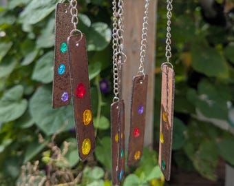 レインボーバーズ - リサイクルされた錆びたスチール製の風鈴