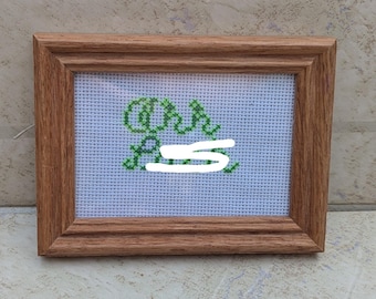 ああクソッ - 呪いの言葉のクロスステッチ装飾