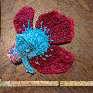 Ganchillo - Amigurumi Pez Betta - Peluche Stuffy - Multi Rojo