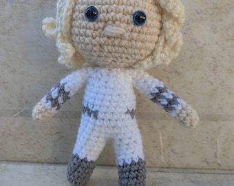 かぎ針編みの宇宙ナース人形、8.5インチのぬいぐるみ