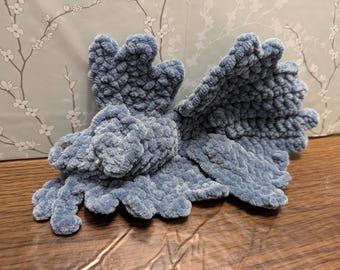 かぎ針編み - ダスティブルーのベタのあみぐるみ - ぬいぐるみ