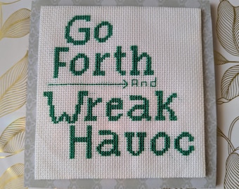 出陣して大混乱を巻き起こせ - クロスステッチの装飾