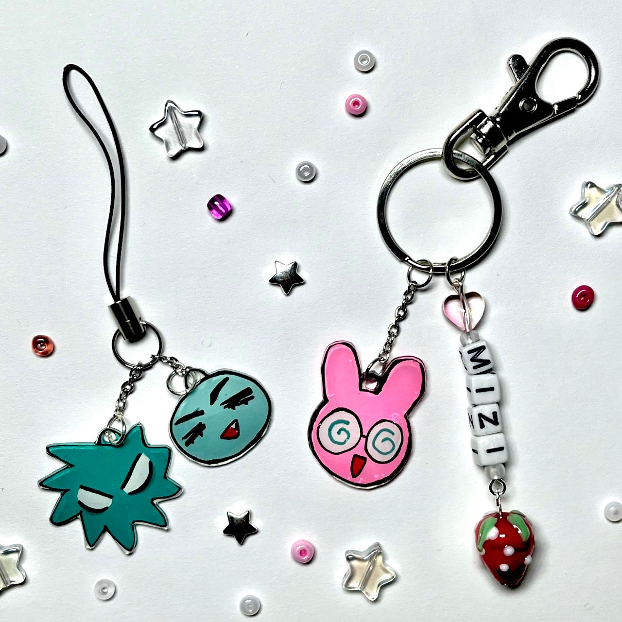 Official Alien Stage Bunny Rabbit Acrylic Keyholder - Till