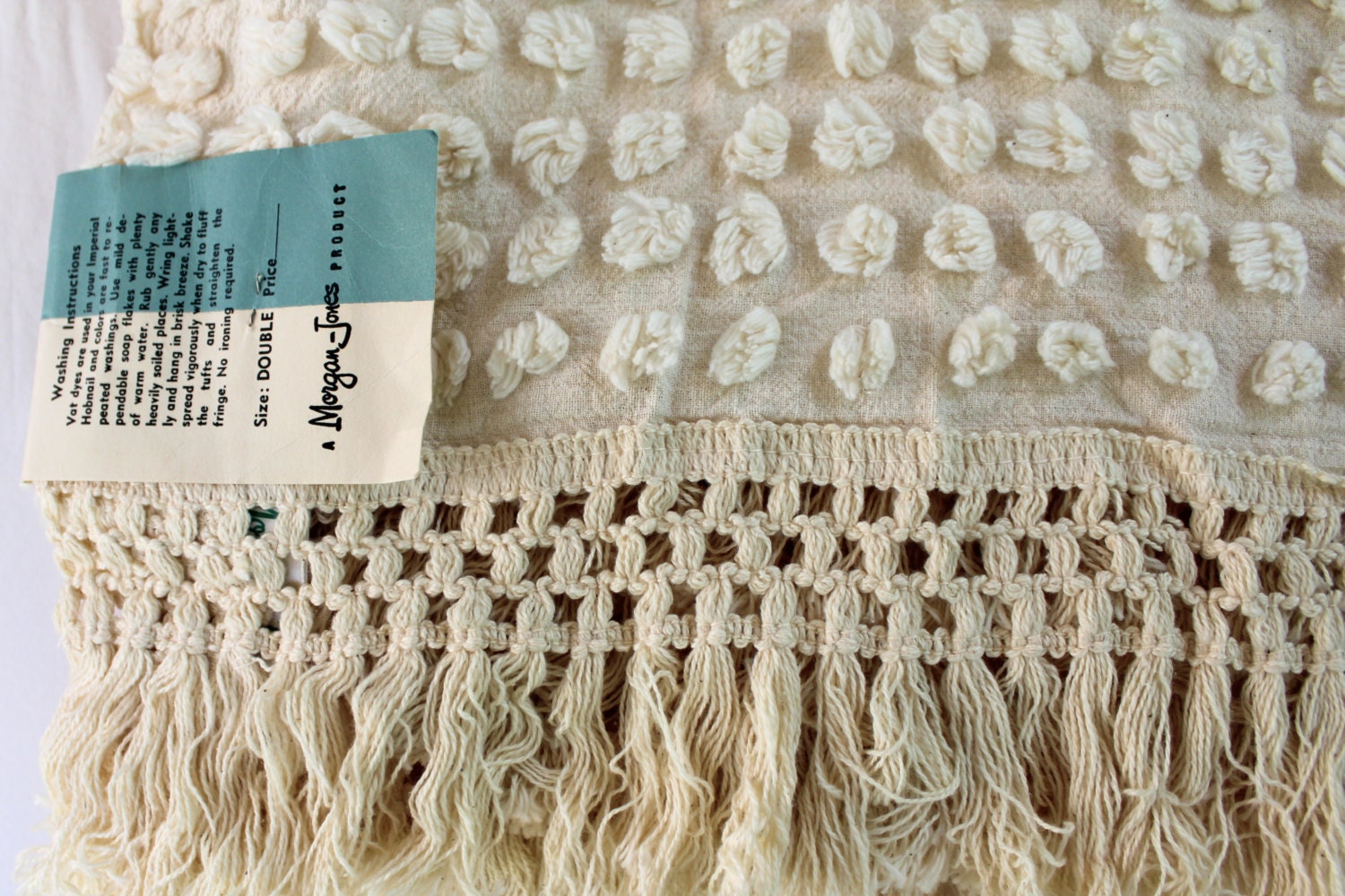 Vintage Chenille Bedspread Jones Popcorn Blanket Etsy