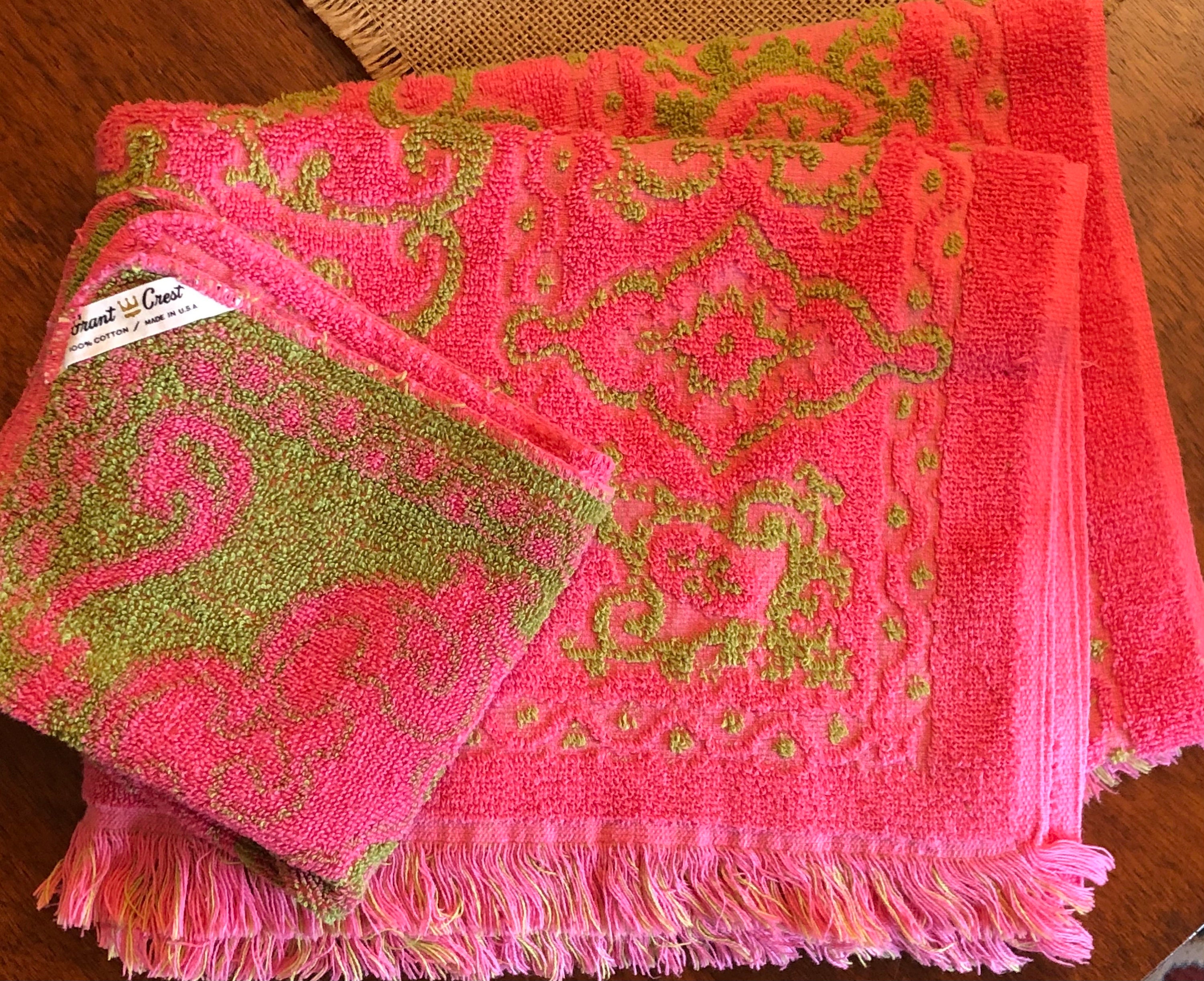 Vintage towels, Throw blanket, Blanket