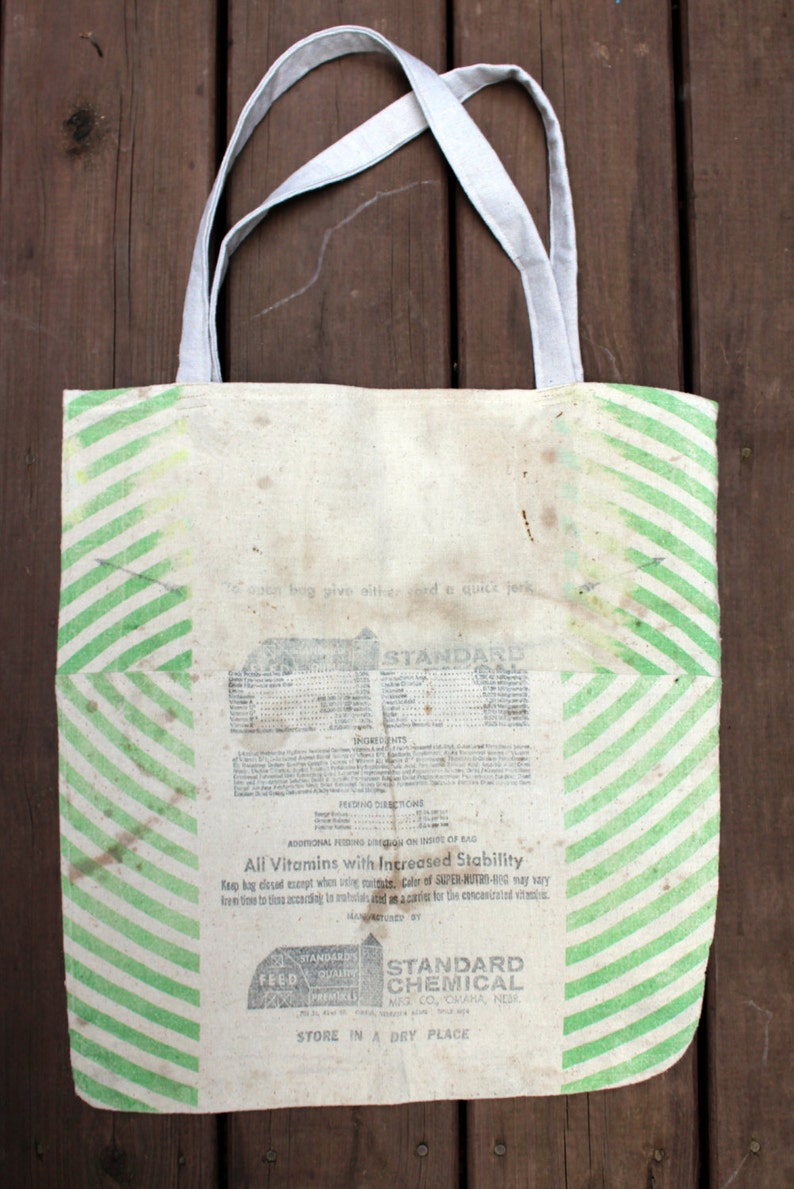 Reusable Shopping Bag Grainsack Market Bag Eco Grocery Bag Heavy Cotton Tote Bag Market Tote Authentic Vintage Sack