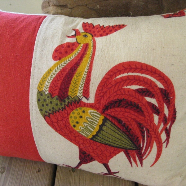 Reserved for Julie - Two Rooster Pillow Cases