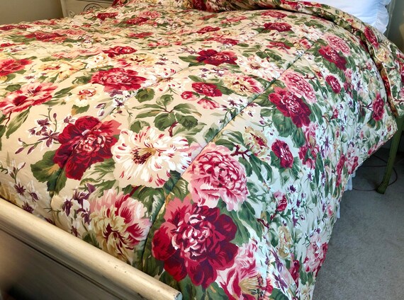 Ralph Lauren Bedding Post Road Constance Red Floral On Etsy