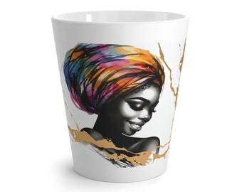 Radiant African Styled-Latte Mug