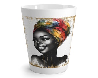 African Elegance Styled-Latte Mug