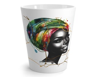 African Beauty Styled-Latte Mug