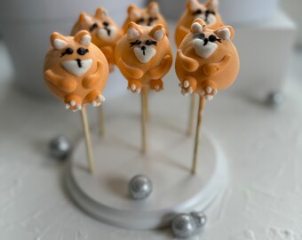 Marshmallow Cake Pops Fox