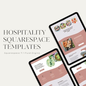 Squarespace 7.1 fluid engine website template for Restaurants, cafes & Bars