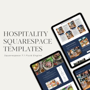 Squarespace 7.1 Restaurant & Cafe Website Template – Easy to Customise
