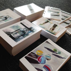 Kunst Postkarten 10er Set KunstPostkarten Original Gemälde Postkartendrucke Blanko Postkarten KugelGlas Kunst Postkarte Murmeln Kunst
