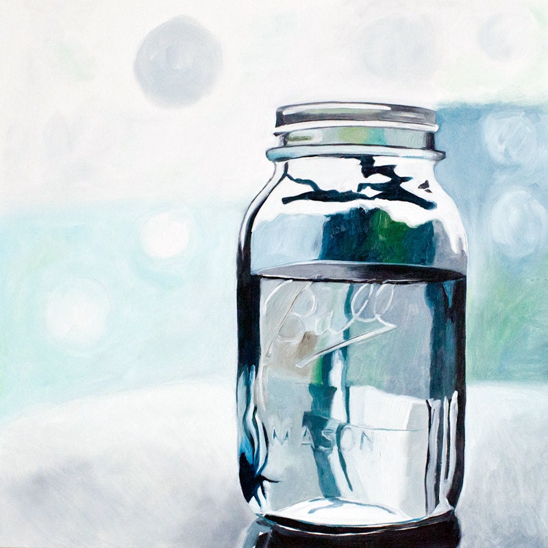 Банки стеклянные с рисунком