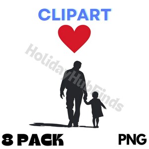 Paquete del Día del Padre, Paquete de 8 juegos, png del día del padre, png de tendencia, regalo del día del padre, mejor regalo de papá, regalo para papá, descarga digital, regalo de papá