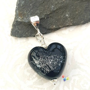 Memorial Jewelry, Memorial Lampwork Beads, Heart Bead, Pendant, Ashes, Pet Memorial ashes, Loved One, Glass Memorial Bead, Nl