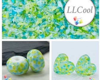 Lampwork Frit LL COOL, fine blend size 0 coe 96, Lampwork Supply, Glass Supply, Fusing Supply