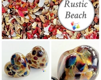 K1 Lampwork RUSTIC BEACH, K1 blend coe 94-96, Lampwork Supply, Glass Supply, Brown striking multicolour