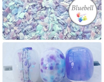 K0 Lampwork Frit Blend BLUEBELL, fine blend coe 96, Lampwork Supply, Glass Supply, Fusing Supply purple  blue