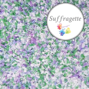 SUFFRAGETTE, Fine Frit Blend coe 94-96, Lampwork Supply, Lampwork Frit Blend  Glass Supply, Purple, Green & White