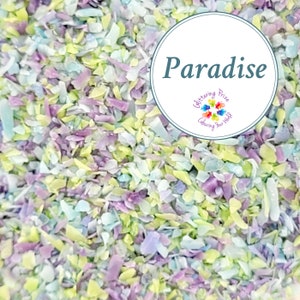Lampwork Frit Blend PARADISE, fine blend coe 94-96, Lampwork Supply, Glass Supply, purple green Blue Frit Bend