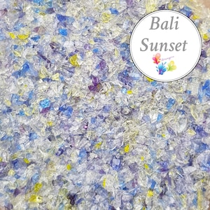Lampwork Frit Blend BALI SUNSET, fine blend coe 96, Lampwork Supply, Glass Supply, Blue Frit, purple frit, pink frit
