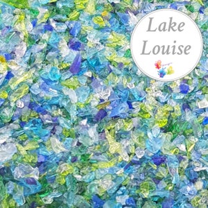 k0 Lampwork Frit Blend LAKE LOUISE, fine blend coe 94-96, Lampwork Supply, Glass Supply, Blue Frit, purple frit, green frit