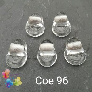 Fusible Glass Bail  - COE 96  pack of 10 Fused Glass Supply, Pendant Bail