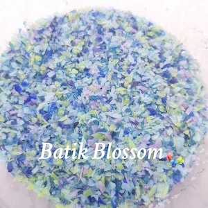 Fine Lampwork Frit Blend BATIK BLOSSOMS, fine blend coe 94-96, Lampwork Supply, Glass Supply