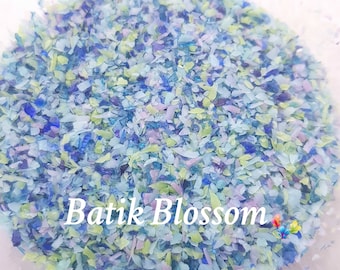 Fine Lampwork Frit Blend BATIK BLOSSOMS, fine blend coe 96,