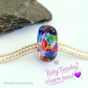 Ruby PVC Regenbogen Charm Armband Perle für Charm Armbänder